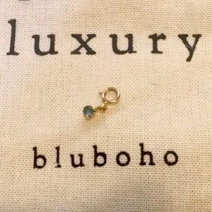 bluboho seredipity March birthstone charm